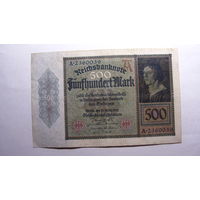 Германия Ro70 . 500 марок  1922 г.