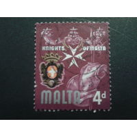 Мальта 1965 стандарт, герб  4 пенса