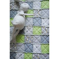 Лоскутный плед покрывало коврик rag quilt