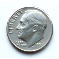 США 10 центов 1992 г. Р