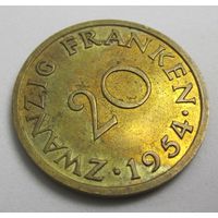 Саар 20 франков 1954  .36-46