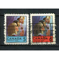 Канада - 1969 - Рождество - [Mi. 444Ax-445Ax] - полная серия - 2 марки. Гашеные.  (Лот 27CQ)