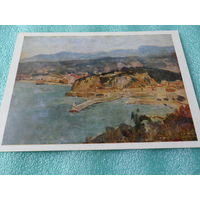 Открытка Левитан И.И. (1860-1900). Озеро Комо. Италия. Этюд. Калининская областная картинная галерея