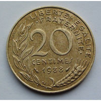 Франция 20 сантимов. 1988