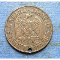 Франция 5 сантимов 1855 A