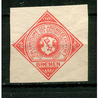 Германия - Бремен - Местные марки - 1899 - Дополнительная марка к Portomarken Mi 9-10 - 1 марка. Чистая без клея.  (Лот 84Ci)