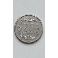Польша 20 грошей 2005 года.