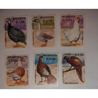 Никарагуа, домашние птицы, 6 марок