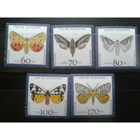 Германия 1992 Бабочки Михель-12,0 евро полная серия