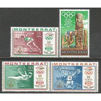 Монтсеррат. Олимпиада Мехико'68. 1968г. Mi#198-201. Серия..