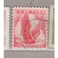Авиапочта Птицы Орел в полете США 1958 год  лот 1009