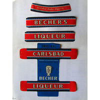 06-720 Этикетка Ликер Bechers 1970-1980-е