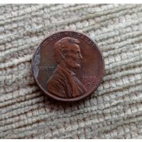 Werty71 США 1 цент 1989 D