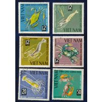 Вьетнам 1965 морские животные (наклейки)