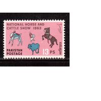 Пакистан-1963,(Мих.189)  ** ,  Фауна,