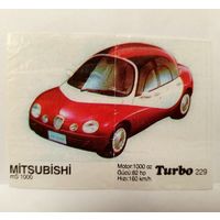Turbo #229 (Турбо) Вкладыш жевачки Турба. Жвачки