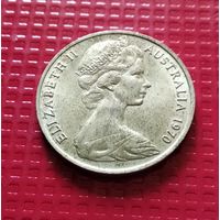 Австралия 20 центов 1970 г. #30405