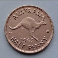 Австралия пол пенни. 1943