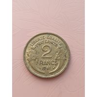 Франция 2 франка 1941г(1)