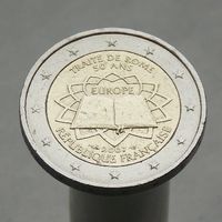 Франция 2 евро 2007  50-летие подписания Римского договора
