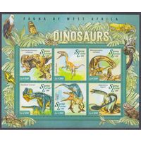 2015 Сьерра-Леоне 5954-5959KL Динозавры 11,50 евро