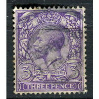 Великобритания - 1912/1921 - Король Георг V 3Р - [Mi.132Xa] - 1 марка. Гашеная.  (LOT EV8)-T10P19