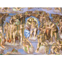 Ватикан 2019 Сикстинская капелла Микеланджело. Живопись. Фрески бл** Страшный суд