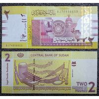 2 фунта Судан 2017 г. UNC (серия BJ замещения)