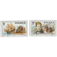 Марка Польша 1975. 200 лет независимости. 2 марки из серии.