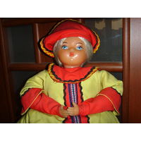 Кукла-грелка паричковая на самовар СССР