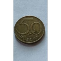 Австрия. 50 грошен 1968 года