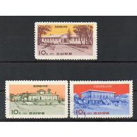 Музеи революции КНДР 1971 год серия из 3-х марок