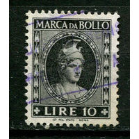 Италия - 1959 - Фискальная марка. Аллегория 10L - 1 марка. Гашеная.  (LOT P14)