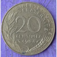 20 сантимов 1984 Франция. Возможен обмен