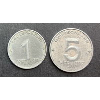 ГДР, 2 монеты 1952г.
