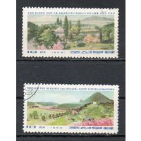 Исторические места КНДР 1969 год серия из 2-х марок
