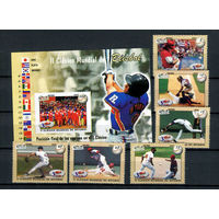 Куба - 2009 - Бейсбол - [Mi. 5206-5211 bl.253] - полная серия - 6 марок и 1 блок. MNH.  (LOT H58)