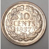Нидерланды 10 центов, 1937 (15-5-13)