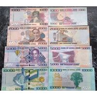 Распродажа с 1 рубля!!! Сьерра-Леоне набор 4 банкноты 2020-2021 гг. UNC