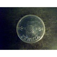 Монеты.Финляндия 5 Пенни 1977