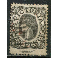 Австралийские штаты - Виктория - 1862/1864 - Королева Виктория 4Р - [Mi.34] - 1 марка. Гашеная.  (LOT EV13)-T10P19