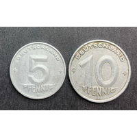 ГДР, 2 монеты 1948-50г.