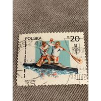 Польша 1988. Олимпиада Сеул-88. Гребля. Марка из серии