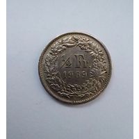 Швейцаиия 1/2 франка 1969 г