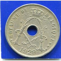 Бельгия 25 сантимов 1929 BELGIQUE
