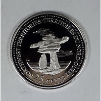 Канада 25 центов 1992 125 лет Конфедерации Канада - Северо-Западные территории