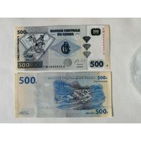 Конго ДР, бона 500 франков, период выпуска 2002-2022