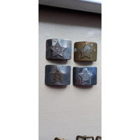 Пряжки солдатские 2 металл 2 латунь (цена за все)
