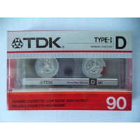 Аудиокассета TDK D90 (1985 год)