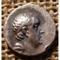 Греция Каппадокия Ariobarzanes I. AR-драхма Мазака Афина-Король Ариобарзан I, 96-63 до н. э.Город Мазака.3,86гр.17мм